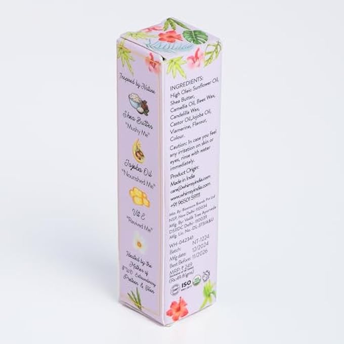 Whimsy NATURAL, ORGANIC TINTED LIP BALM FOR FOR KIDS|LIP BALM FOR DRY & CHAPPED LIPS|HYDRATED AND NOURISHING LIPS|ALL SKIN TYPE|INTENSE CARE|LIP BALM FOR SOFT, SMOOTH, MOISTURISED LIPS (NATURE) - Image 2